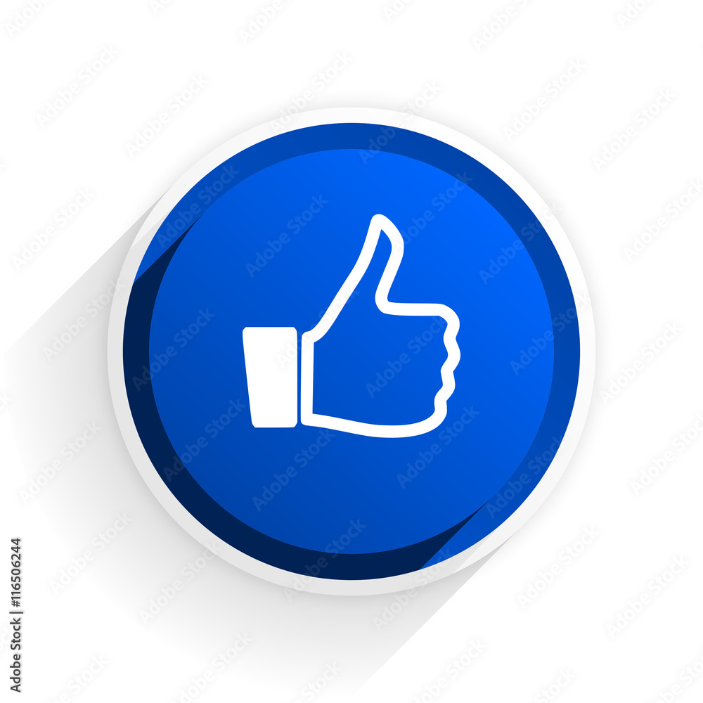 like flat icon with shadow on white background, blue modern design web element like flat icon with shadow on white background, blue modern design web element