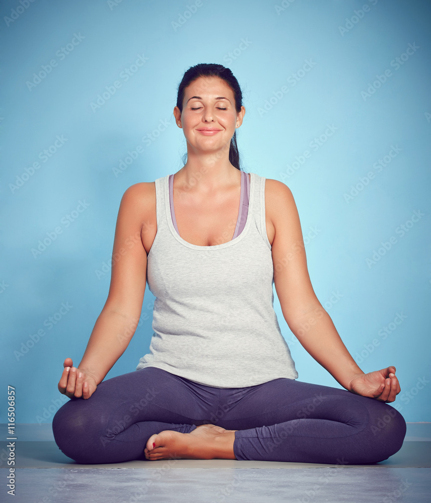 Young Yoga Woman In Lotus Position Young Yoga Woman In Lotus Position