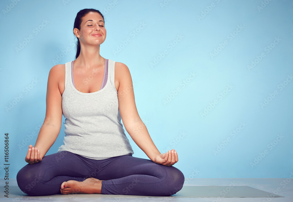 Young Yoga Woman In Lotus Position Young Yoga Woman In Lotus Position