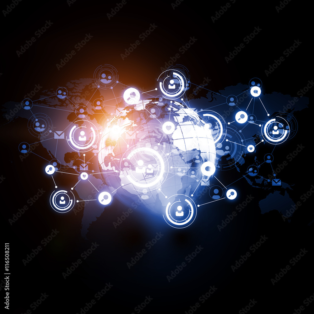 Social networking scheme . Mixed media Social networking scheme . Mixed media