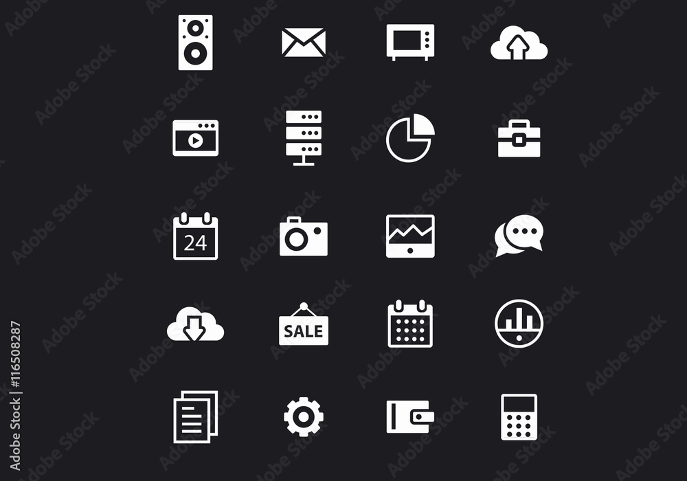 Icons design tample . Mixed media Icons design tample . Mixed media