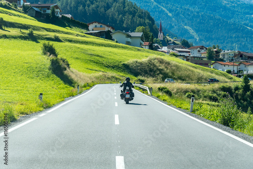 Motorbike on the route