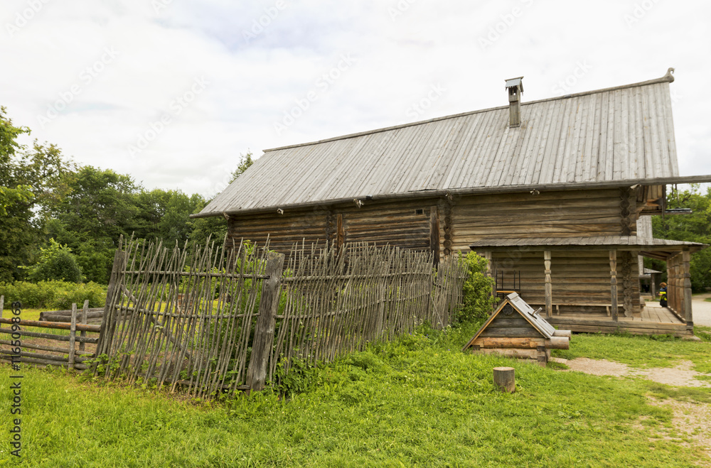 Russian wooden architecture.