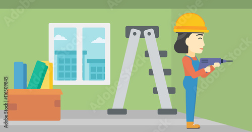 Constructor with perforator.