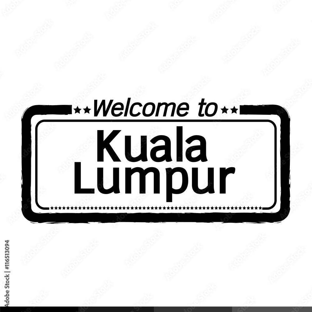 Welcome to Kuala Lumpur city illustration design Welcome to Kuala Lumpur city illustration design