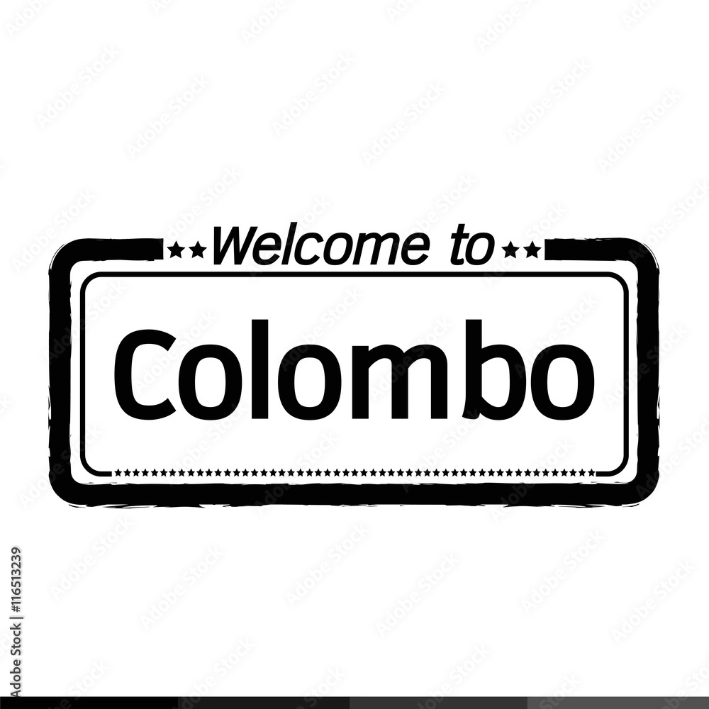 Welcome to Colombo City illustration design Welcome to Colombo City illustration design