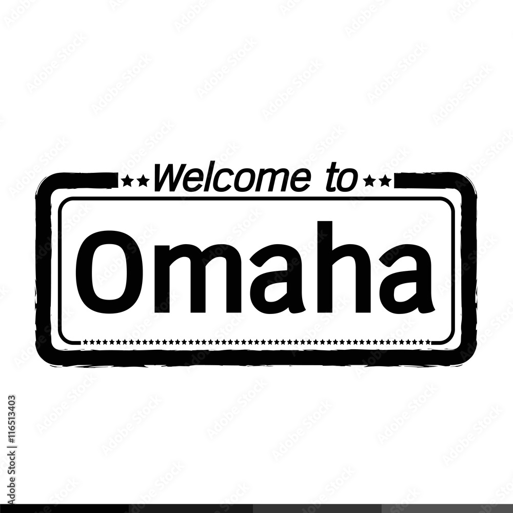 Welcome to Omaha City illustration design Welcome to Omaha City illustration design