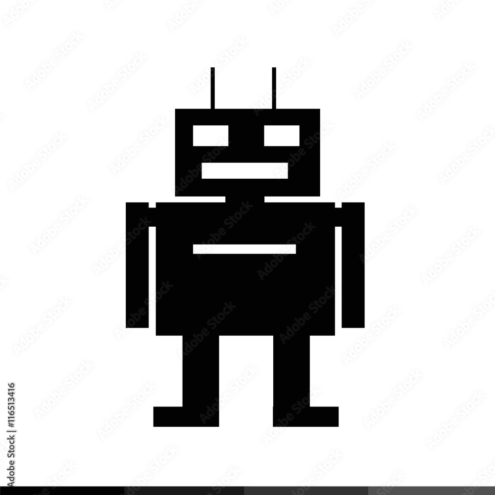 Robot icon illustration design Robot icon illustration design
