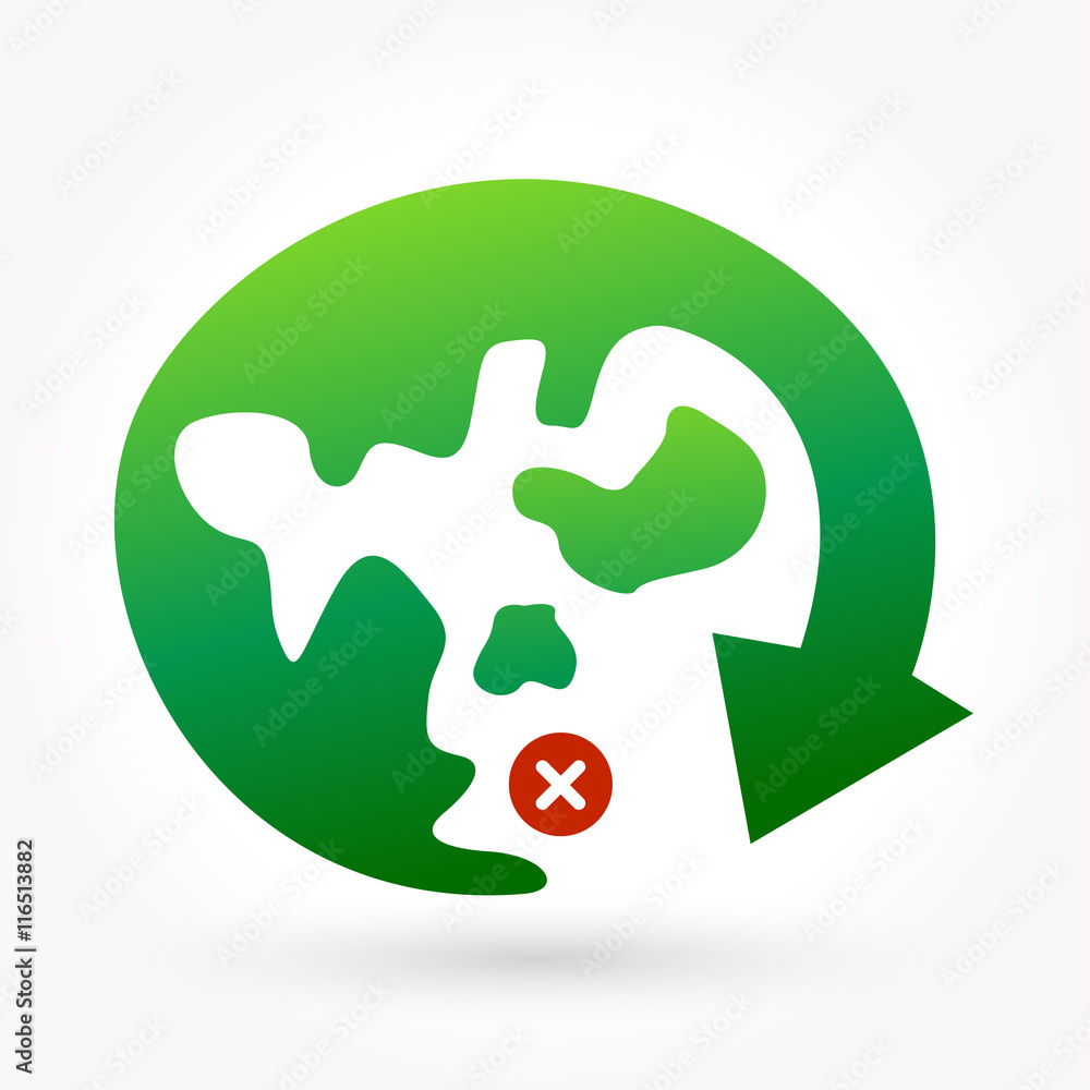 Obraz premium global icon