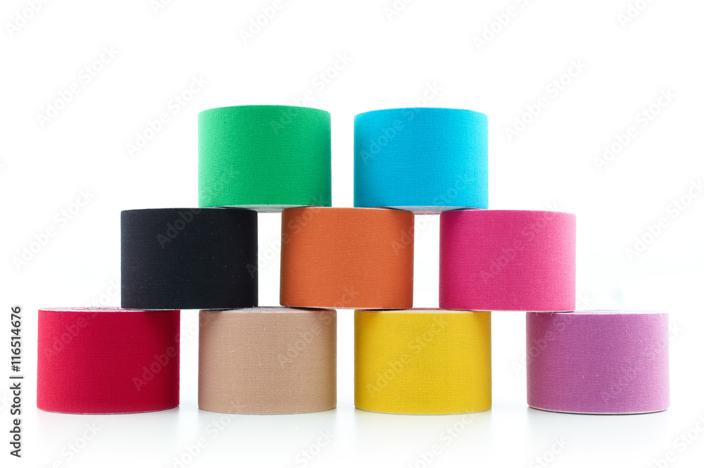 Therapeutic self adhesive tape. Therapeutic self adhesive tape.