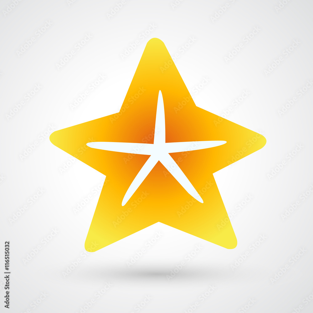 Obraz premium starfish icon