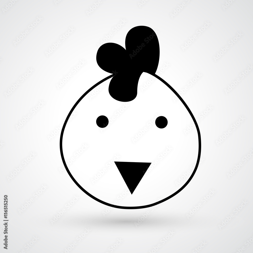 Chicken vector icon Chicken vector icon