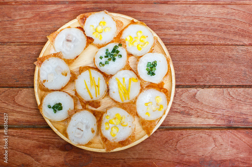 Kind of Thai sweetmeat or Kanom Krok.