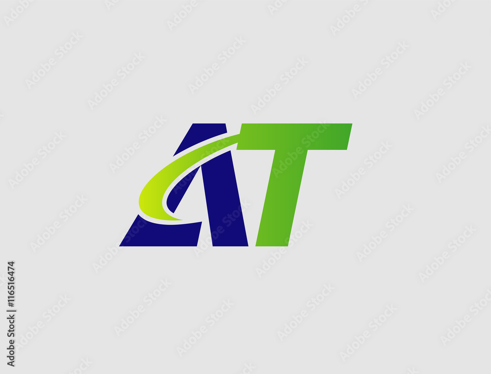 Letter a and t logo vector
Letter a and t logo vector
