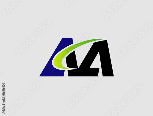 AA company group linked letter logo

