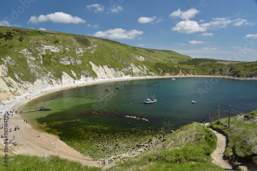 Lulworth Cove on Dorset coast photo