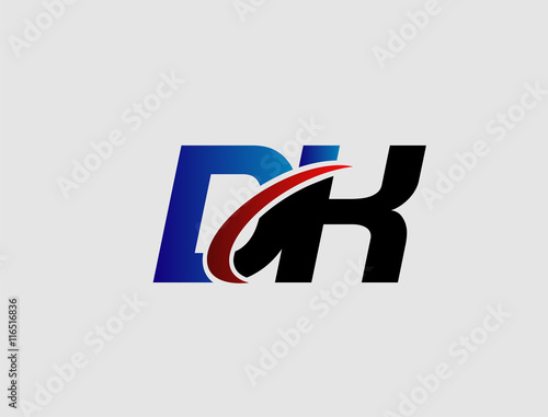 DK company linked letter logo
