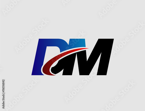 DM company linked letter logo
