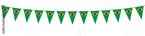 Banner. Garlands, pennants. Brazil 