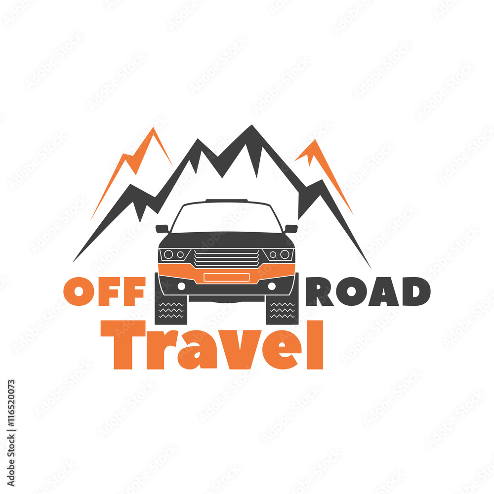 Off-road Travel logo, emblem,badge. Off-road Travel logo, emblem,badge.