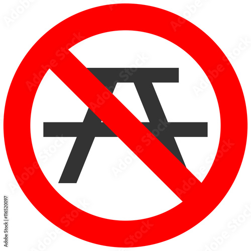 No bivouac, camping, tent and camp prohibited symbol. Sign indicating the prohibition or rule. Warning and forbidden. Flat design. Do not camp vector illustration.