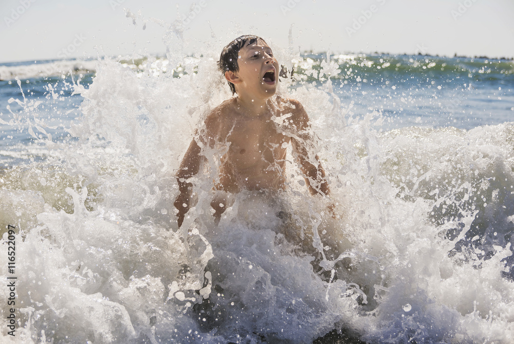 Jumping in the waves Jumping in the waves