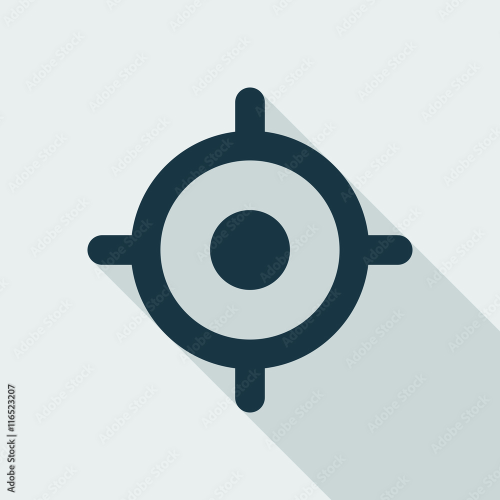GPS Target Location Flat Icon GPS Target Location Flat Icon