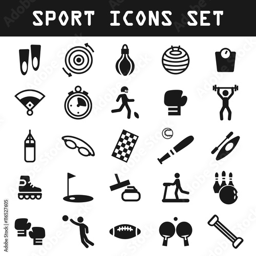 big sport icon set