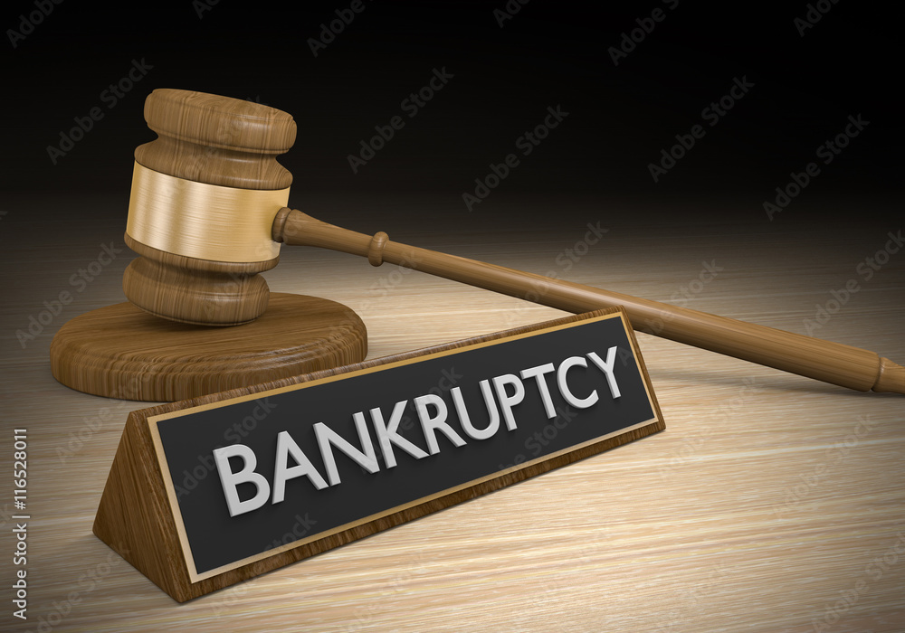 Laws dealing with bankruptcy and failure of financial institutions, 3D rendering Laws dealing with bankruptcy and failure of financial institutions, 3D rendering