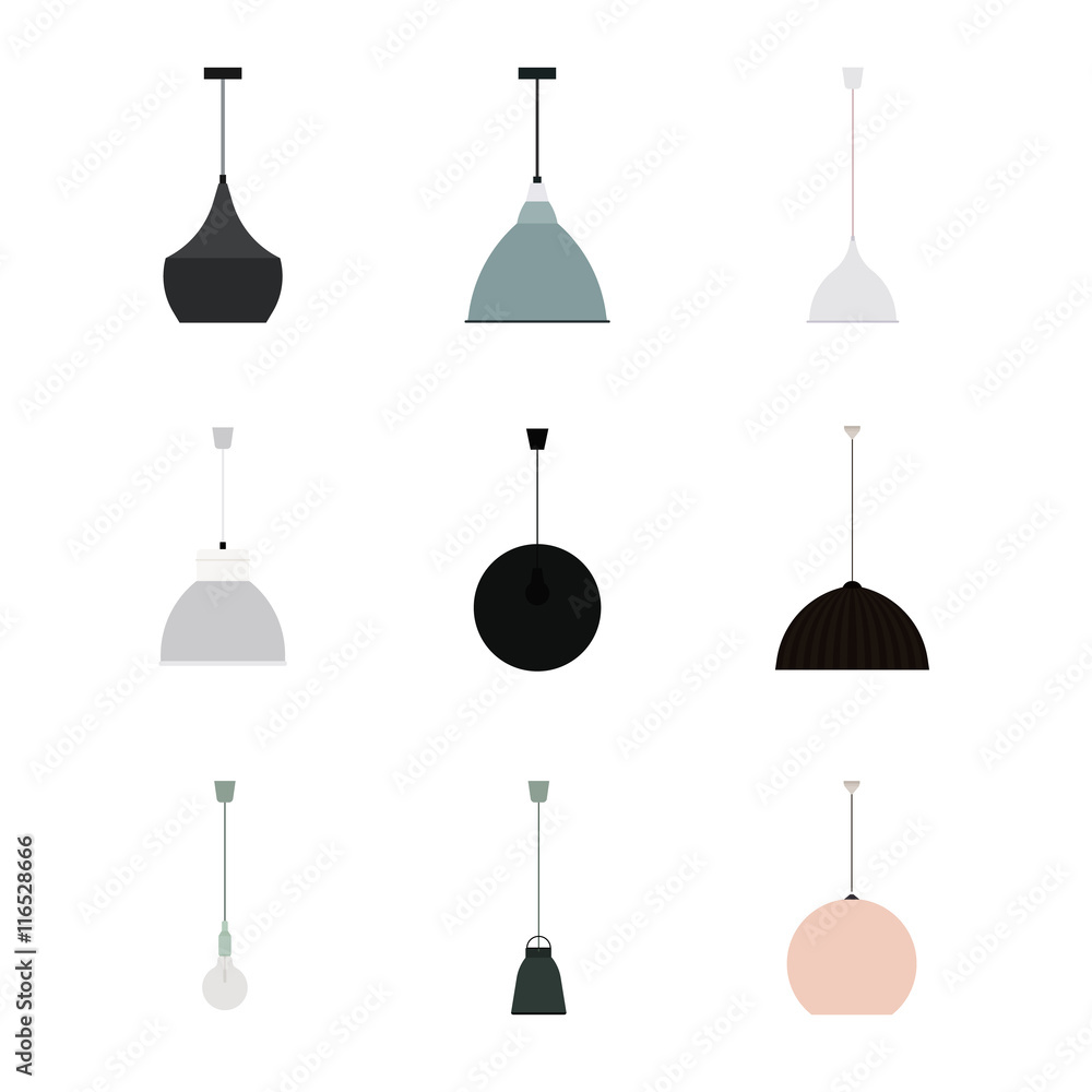 Set of Modern Lamps Set of Modern Lamps