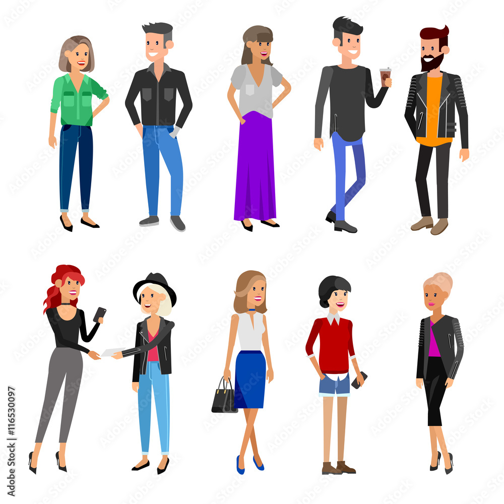 Creative team people. Teamwork, art director and designer Stock