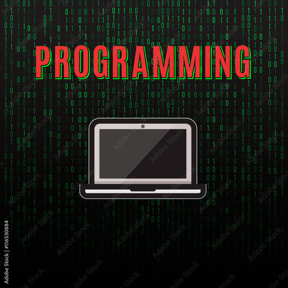 Programming Stock Vector | Adobe Stock