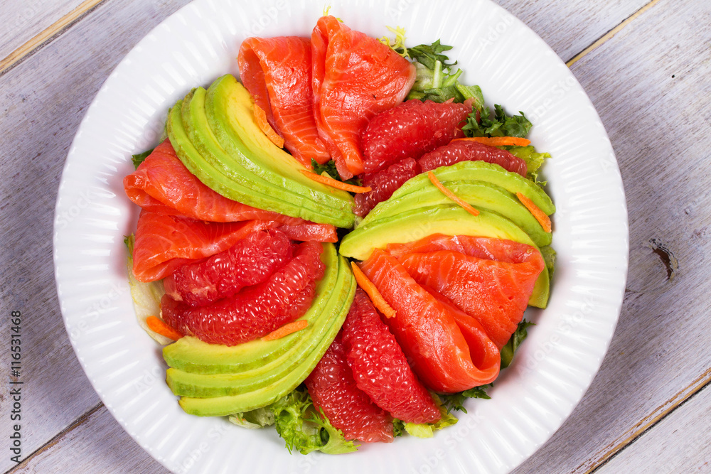 Smoked Salmon, Avocado and Grapefruit Salad Smoked Salmon, Avocado and Grapefruit Salad