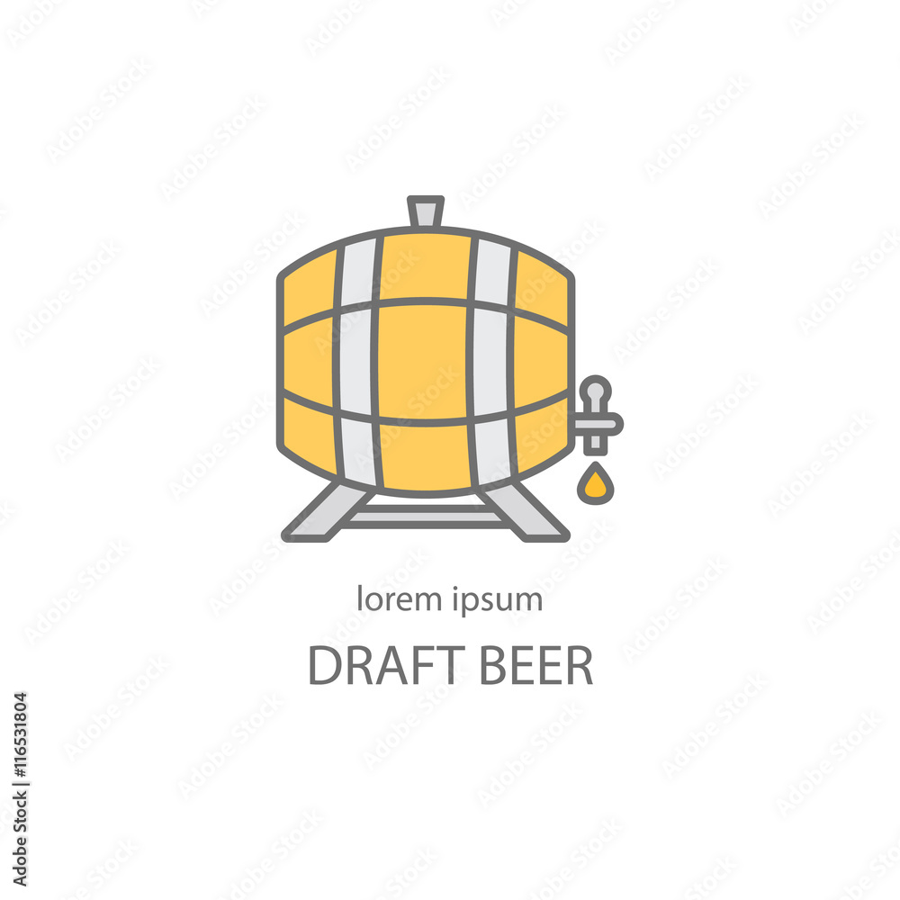 Wooden barrel logo design Wooden barrel logo design