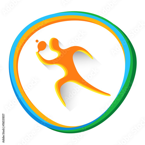 Table Tennis Player Sport Competition Icon
