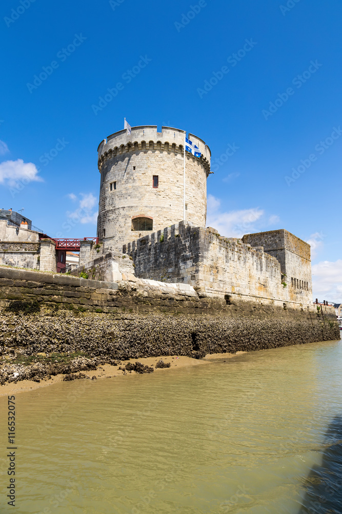 La Rochelle, France. Chain tower in the Old Port (included in the UNESCO World Heritage List)
