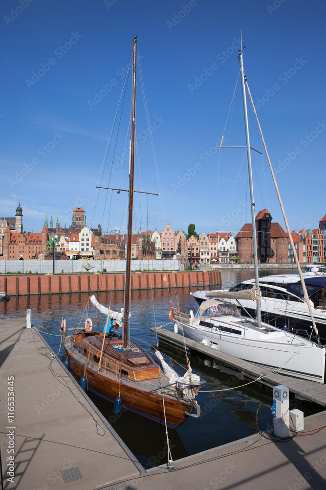 Obraz Marina and Old Town Skyline in Gdansk