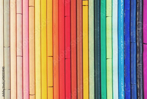 Colorful pastel oil crayon