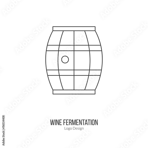 Winemaking, wine tasting logotype design concept