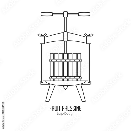 Winemaking, wine tasting logotype design concept