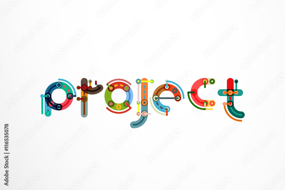 Project word letter banner Project word letter banner