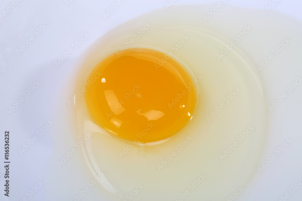 Yellow yolk close up shot.