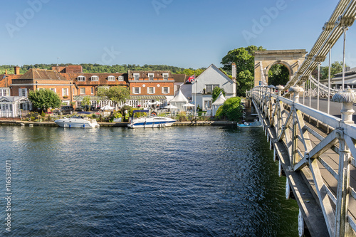 The town of Marlow on the River Thames north west of London photo