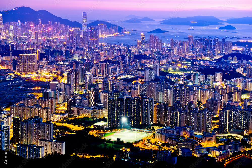Fototapeta premium Hong Kong at Night