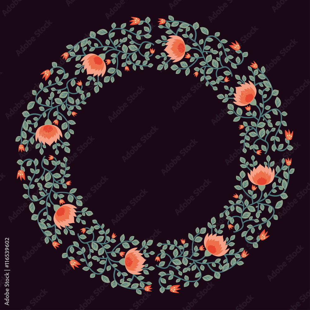Decorative floral frame Decorative floral frame