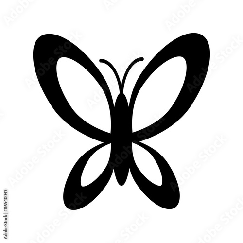 Simple butterfly icon
