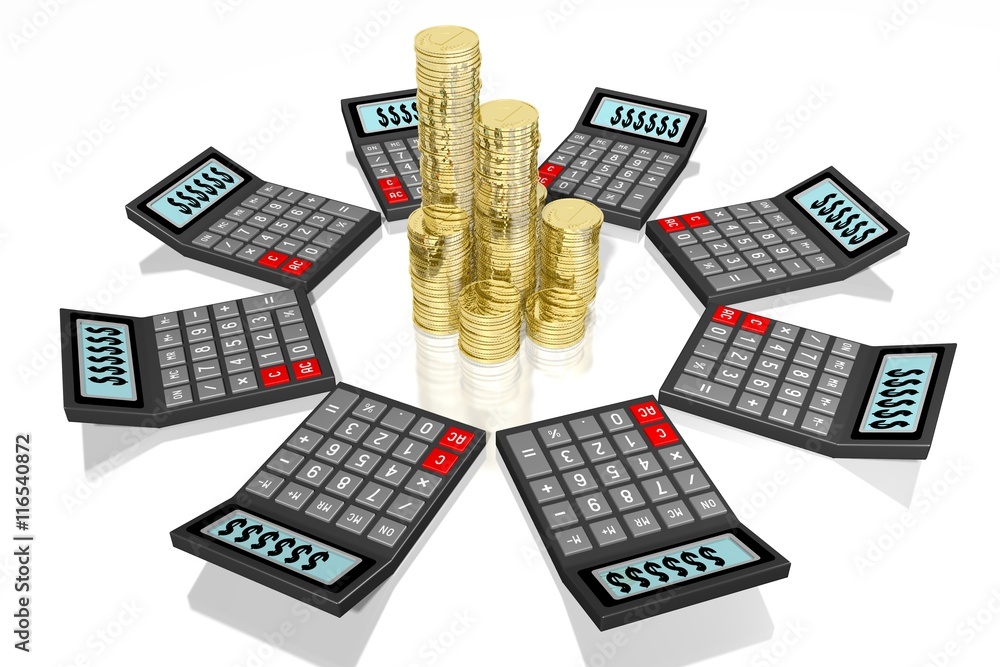 Calculator concept Calculator concept