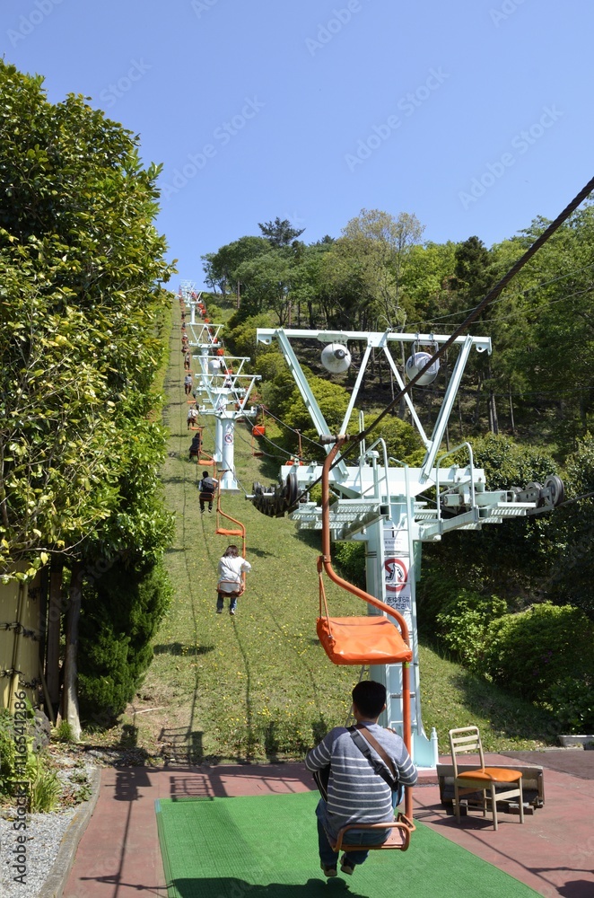 静岡県伊東市の小室山つつじ祭