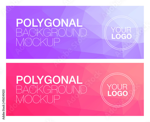 Horisontal polygonal banners