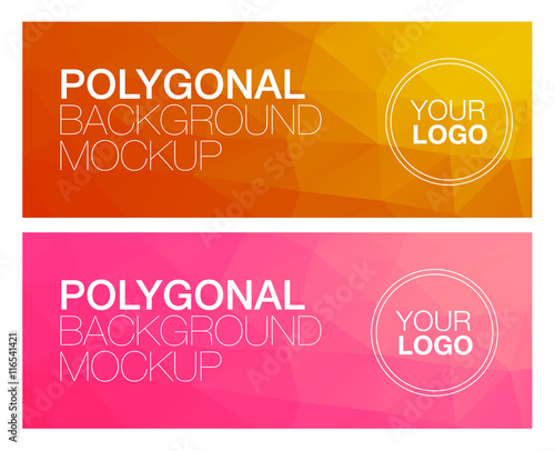 Horisontal polygonal banners